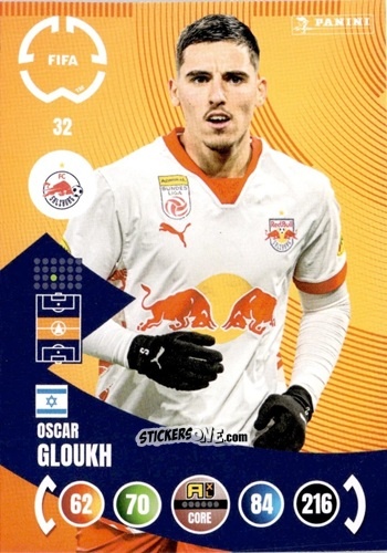 Cromo Oscar Gloukh - FIFA Club World Cup 2025. Adrenalyn XL n. 32 - Panini