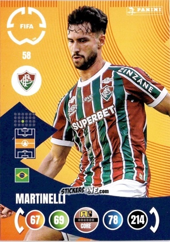 Figurina Martinelli - FIFA Club World Cup 2025. Adrenalyn XL n. 58 - Panini