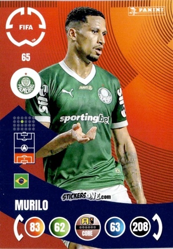 Figurina Murilo - FIFA Club World Cup 2025. Adrenalyn XL n. 65 - Panini