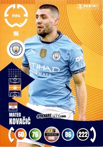 Figurina Mateo Kovačić - FIFA Club World Cup 2025. Adrenalyn XL n. 96 - Panini