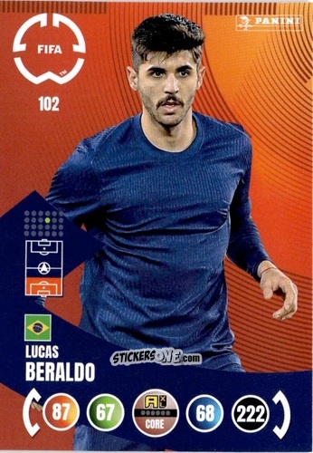 Cromo Lucas Beraldo - FIFA Club World Cup 2025. Adrenalyn XL n. 102 - Panini