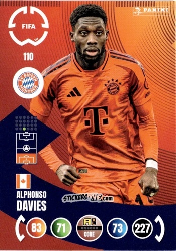 Cromo Alphonso Davies - FIFA Club World Cup 2025. Adrenalyn XL n. 110 - Panini