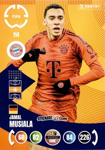 Cromo Jamal Musiala - FIFA Club World Cup 2025. Adrenalyn XL n. 114 - Panini