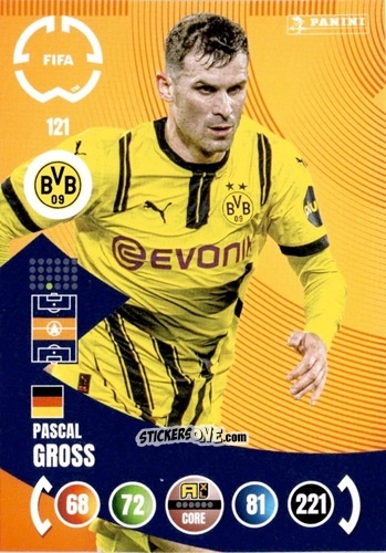 Cromo Pascal Gross - FIFA Club World Cup 2025. Adrenalyn XL n. 121 - Panini