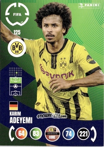 Sticker Karim Adeyemi - FIFA Club World Cup 2025. Adrenalyn XL n. 125 - Panini