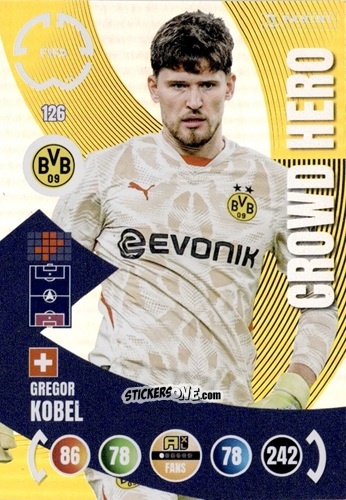 Sticker Gregor Kobel - FIFA Club World Cup 2025. Adrenalyn XL n. 126 - Panini