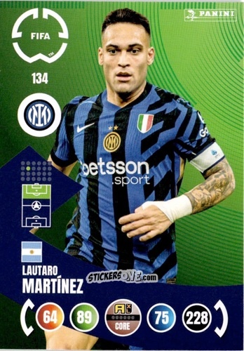 Figurina Lautaro Martínez - FIFA Club World Cup 2025. Adrenalyn XL n. 134 - Panini