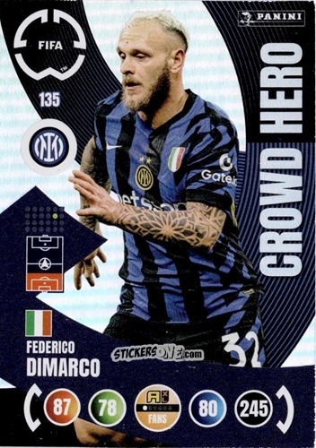 Sticker Federico Dimarco - FIFA Club World Cup 2025. Adrenalyn XL n. 135 - Panini