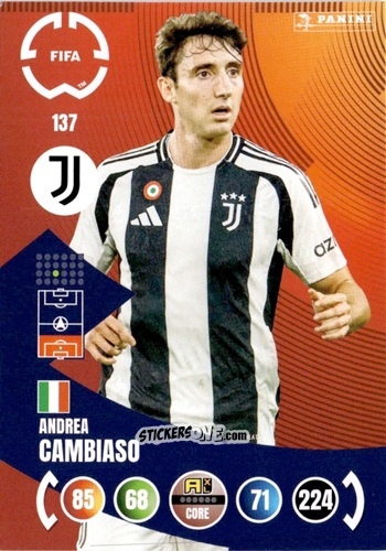 Cromo Andrea Cambiaso - FIFA Club World Cup 2025. Adrenalyn XL n. 137 - Panini