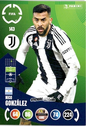 Sticker Nico González - FIFA Club World Cup 2025. Adrenalyn XL n. 143 - Panini