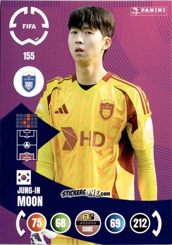 Cromo Jung-In Moon - FIFA Club World Cup 2025. Adrenalyn XL n. 155 - Panini