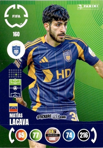 Cromo Matías Lacava - FIFA Club World Cup 2025. Adrenalyn XL n. 160 - Panini