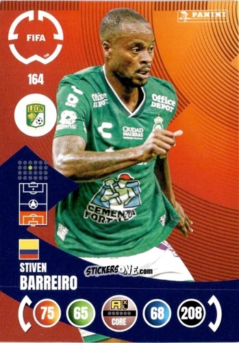 Cromo Stiven Barreiro - FIFA Club World Cup 2025. Adrenalyn XL n. 164 - Panini