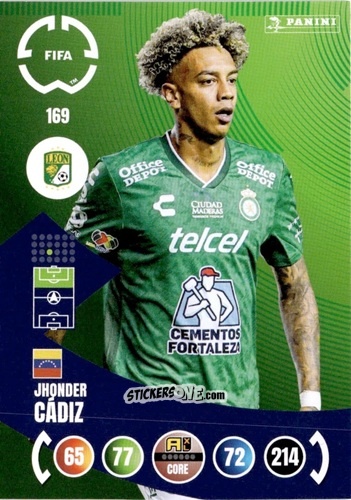 Cromo Jhonder Cádiz - FIFA Club World Cup 2025. Adrenalyn XL n. 169 - Panini