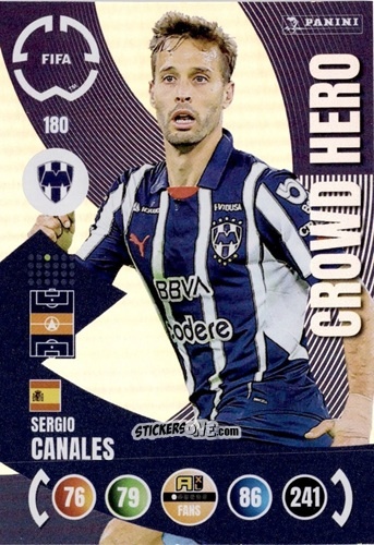 Cromo Sergio Canales - FIFA Club World Cup 2025. Adrenalyn XL n. 180 - Panini