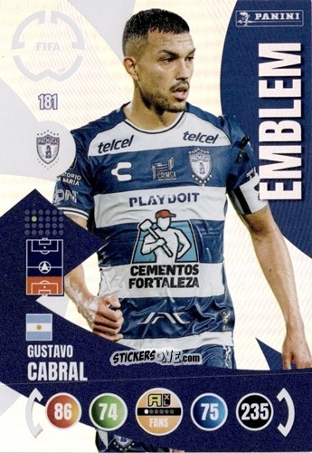 Sticker Gustavo Cabral - FIFA Club World Cup 2025. Adrenalyn XL n. 181 - Panini