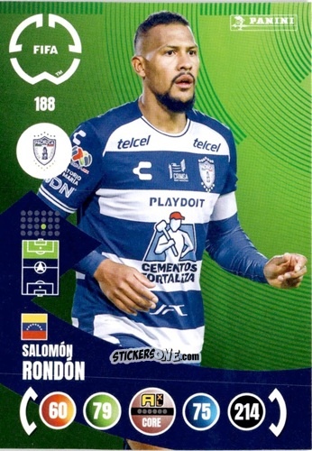Figurina Salomón Rondón - FIFA Club World Cup 2025. Adrenalyn XL n. 188 - Panini