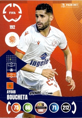Figurina Ayoub Boucheta - FIFA Club World Cup 2025. Adrenalyn XL n. 192 - Panini