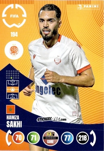 Figurina Hamza Sakhi - FIFA Club World Cup 2025. Adrenalyn XL n. 194 - Panini