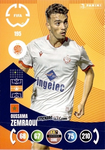 Figurina Oussama Zemraoui - FIFA Club World Cup 2025. Adrenalyn XL n. 195 - Panini