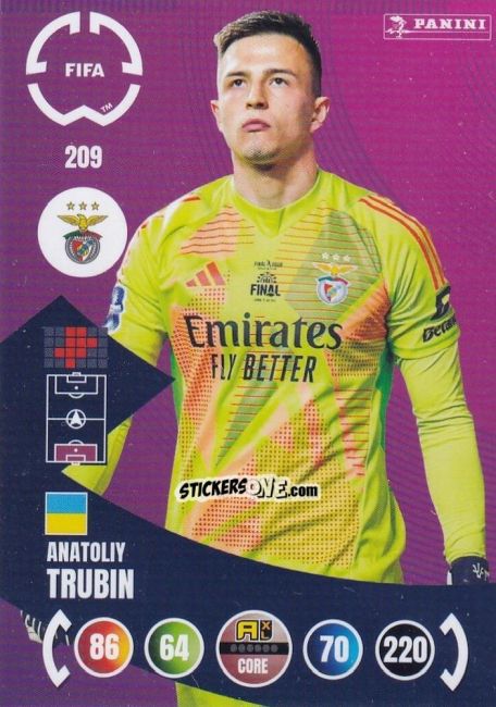 Cromo Anatoliy Trubin - FIFA Club World Cup 2025. Adrenalyn XL n. 209 - Panini