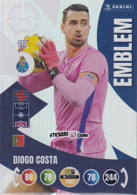 Cromo Diogo Costa - FIFA Club World Cup 2025. Adrenalyn XL n. 217 - Panini