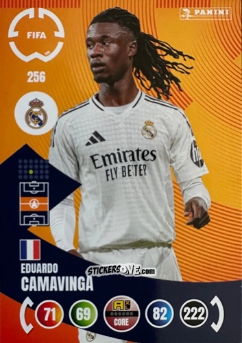 Sticker Eduardo Camavinga - FIFA Club World Cup 2025. Adrenalyn XL n. 256 - Panini