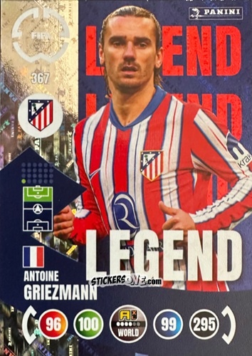 Sticker Antoine Griezmann - FIFA Club World Cup 2025. Adrenalyn XL n. 367 - Panini