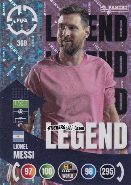 Cromo Lionel Messi - FIFA Club World Cup 2025. Adrenalyn XL n. 369 - Panini