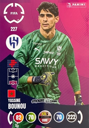 Cromo Yassine Bounou - FIFA Club World Cup 2025. Adrenalyn XL n. 227 - Panini