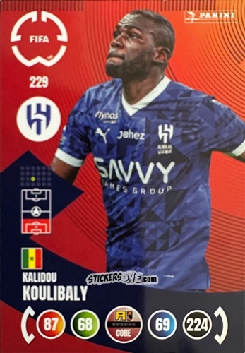Cromo Kalidou Koulibaly - FIFA Club World Cup 2025. Adrenalyn XL n. 229 - Panini