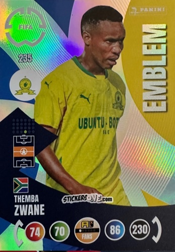 Sticker Themba Zwane - FIFA Club World Cup 2025. Adrenalyn XL n. 235 - Panini