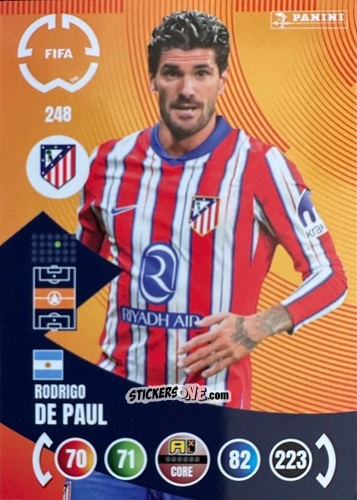 Figurina Rodrigo De Paul - FIFA Club World Cup 2025. Adrenalyn XL n. 248 - Panini