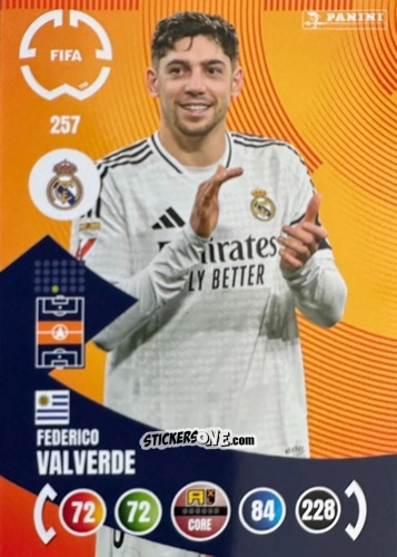 Sticker Federico Valverde - FIFA Club World Cup 2025. Adrenalyn XL n. 257 - Panini