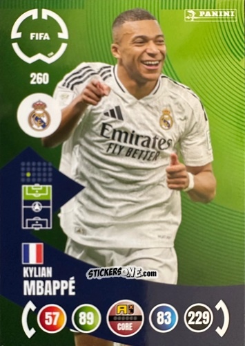 Sticker Kylian Mbappé - FIFA Club World Cup 2025. Adrenalyn XL n. 260 - Panini