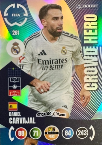Sticker Daniel Carvajal - FIFA Club World Cup 2025. Adrenalyn XL n. 261 - Panini