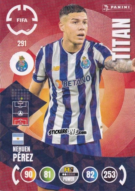 Cromo Nehuen Pérez - FIFA Club World Cup 2025. Adrenalyn XL n. 291 - Panini