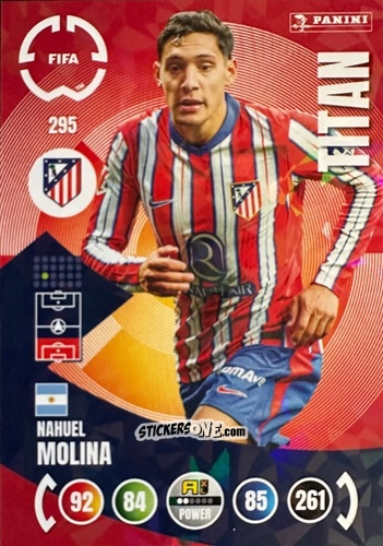 Figurina Nahuel Molina - FIFA Club World Cup 2025. Adrenalyn XL n. 295 - Panini