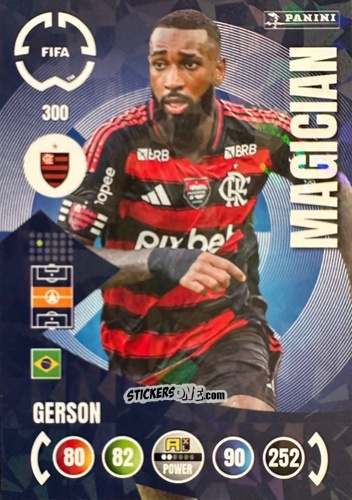 Figurina Gerson - FIFA Club World Cup 2025. Adrenalyn XL n. 300 - Panini
