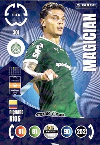 Figurina Richard Rios - FIFA Club World Cup 2025. Adrenalyn XL n. 301 - Panini