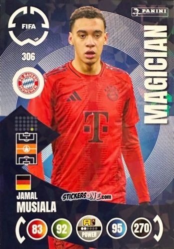 Cromo Jamal Musiala - FIFA Club World Cup 2025. Adrenalyn XL n. 306 - Panini