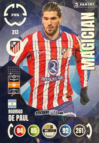 Figurina Rodrigo De Paul - FIFA Club World Cup 2025. Adrenalyn XL n. 313 - Panini