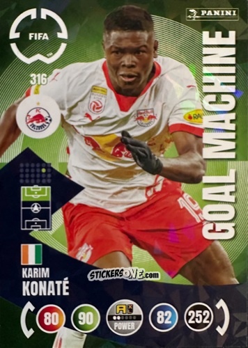 Cromo Karim Konaté - FIFA Club World Cup 2025. Adrenalyn XL n. 316 - Panini