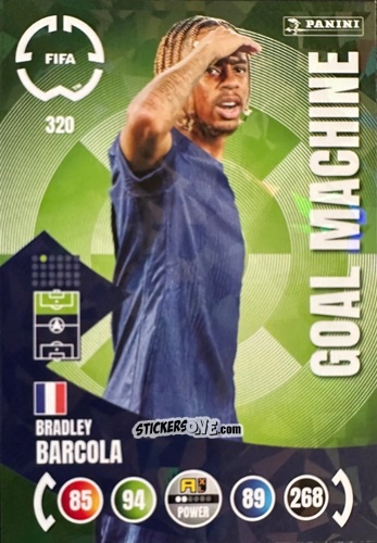Sticker Bradley Barcola - FIFA Club World Cup 2025. Adrenalyn XL n. 320 - Panini
