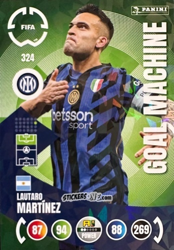Figurina Lautaro Martínez - FIFA Club World Cup 2025. Adrenalyn XL n. 324 - Panini