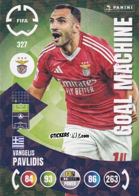 Cromo Vangelis Pavlidis - FIFA Club World Cup 2025. Adrenalyn XL n. 327 - Panini