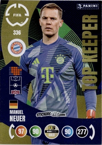 Cromo Manuel Neuer - FIFA Club World Cup 2025. Adrenalyn XL n. 336 - Panini