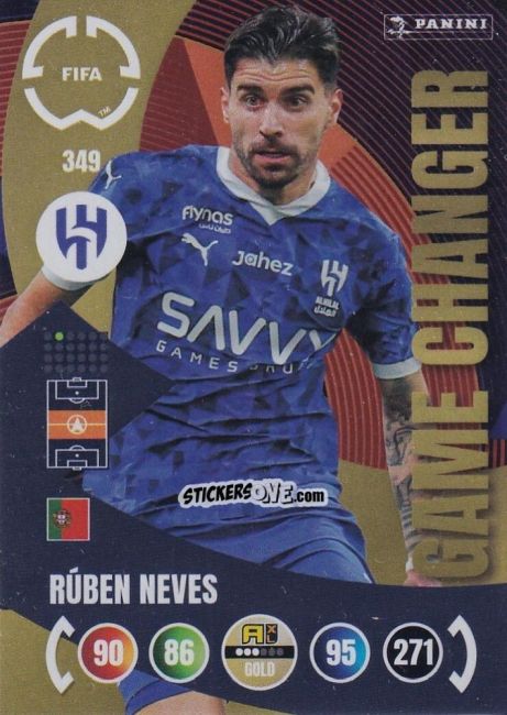 Figurina Ruben Neves - FIFA Club World Cup 2025. Adrenalyn XL n. 349 - Panini