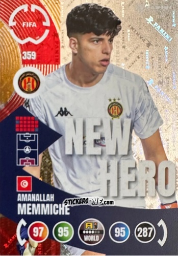 Figurina Amanallah Memmiche - FIFA Club World Cup 2025. Adrenalyn XL n. 359 - Panini