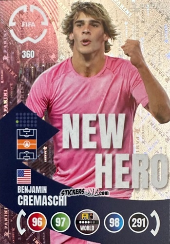 Sticker Benjamin Cremaschi - FIFA Club World Cup 2025. Adrenalyn XL n. 360 - Panini